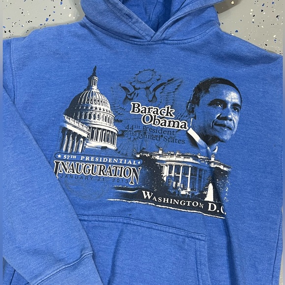 Retro hoodie Barack Obama Presidential Race Sweatshirt - Picture 2 of 3